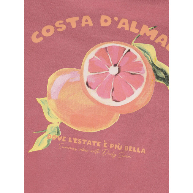 T-shirt Backprint Rose 5608 Heather Rose