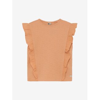 DAILY7 T-shirt Ruffle Rose 3322 Dusty Coral