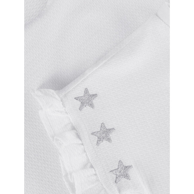 T-shirt Embroidery Sleeve White 1021 Egret