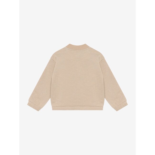 Sweat Jacket Glitter Sand 2227 Latte Sand