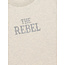 T-shirt Rebel Print Grey 1235 Creme Grey Melange