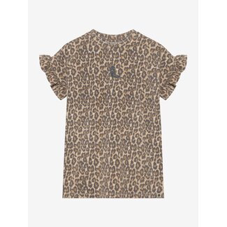 DAILY7 T-shirt Dress Allover Print Sand 2020 Sandshell