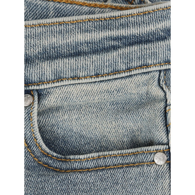 Denim Mom Fit Embroidery Blue 7154 Used Medium Denim