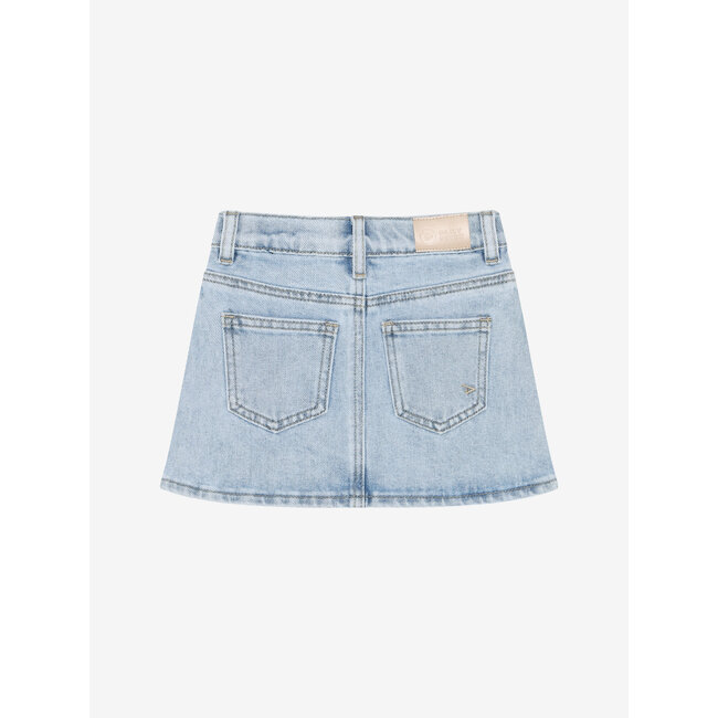 Denim Skirt Blue 7702 Light Blue Denim