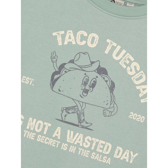 Oversized Sweater Print Green 9165 Green Milieu