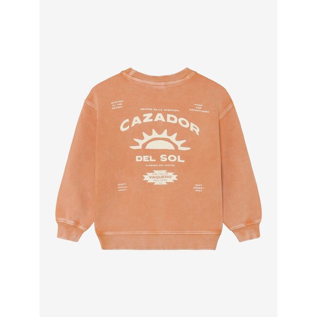 Oversized Sweater Backprint Brown 3328 Sandstone