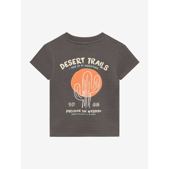 T-shirt Structure Print Grey 1226 Thunderstorm