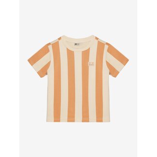 DAILY7 T-shirt Big Stripe Brown 3328 Sandstone