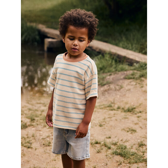 Oversized T-shirt Stripe Sand 2020 Sandshell
