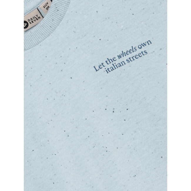 T-shirt Nappy Backprint  Blue 7155 Celestial Blue