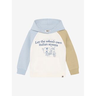 DAILY7 Hoodie Contrast Sweat White 1021 Egret