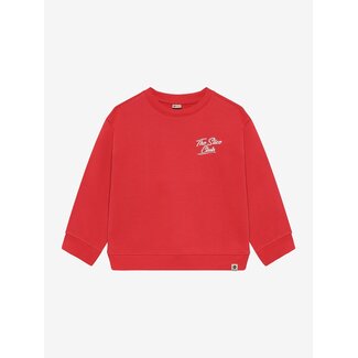 DAILY7 Oversized Sweater Slice Club Red 4194 Chrysanthemum