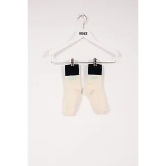 Indee Various Short colour socks Off White