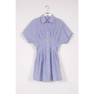 Indee Vilette Button Dress Hydra Blue