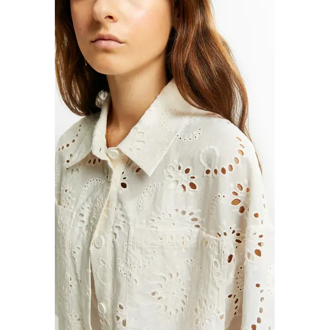 Valbelle Embroidery Shirt Off White