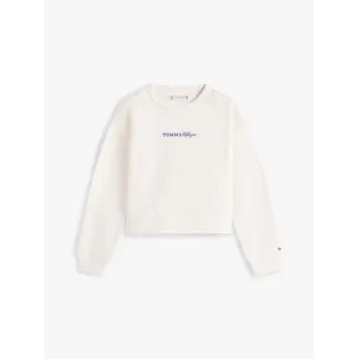 Tommy Hilfiger GLITTER TOMMY CREW, YBH YBH Ancient White