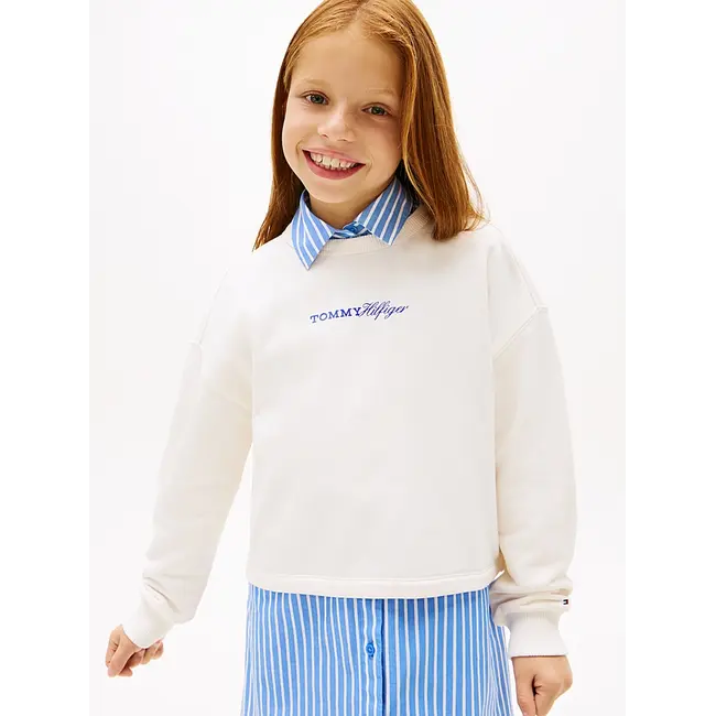 GLITTER TOMMY CREW, YBH YBH Ancient White