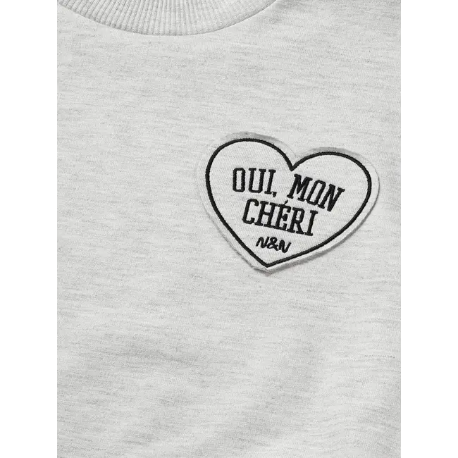 Levvi Sweatshirt Melange 1102 Light Grey Melange