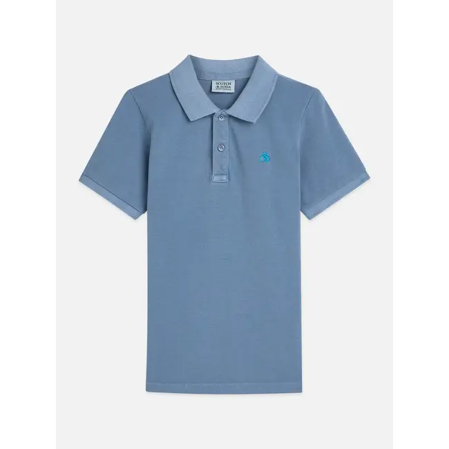 Seasonal core chest embroidery pique  garmentdyed polo 650 DARK PINK Coral Sands