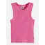Ribbed slimfit tank top 650 DARK PINK Chateau Rose
