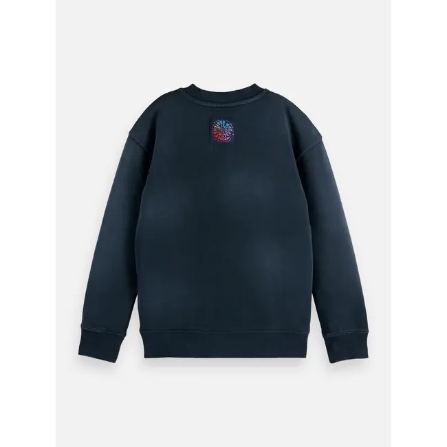 Front artwork relaxedfit washed sweatshirt 021 DARK GREY Carbon