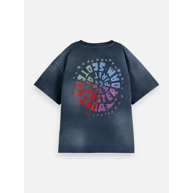 Back artwork loosefit Tshirt 001 BLACK Carbon