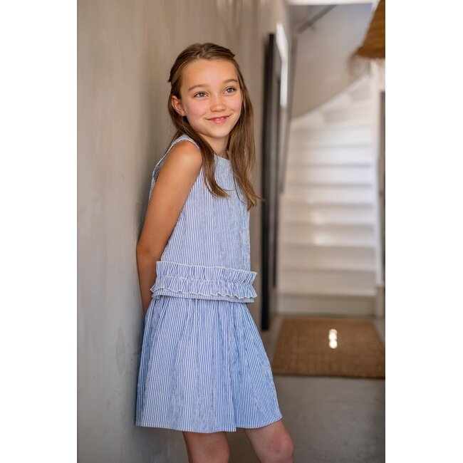 Suuz Flo girls skirt with elastic WB 135 Light Blue