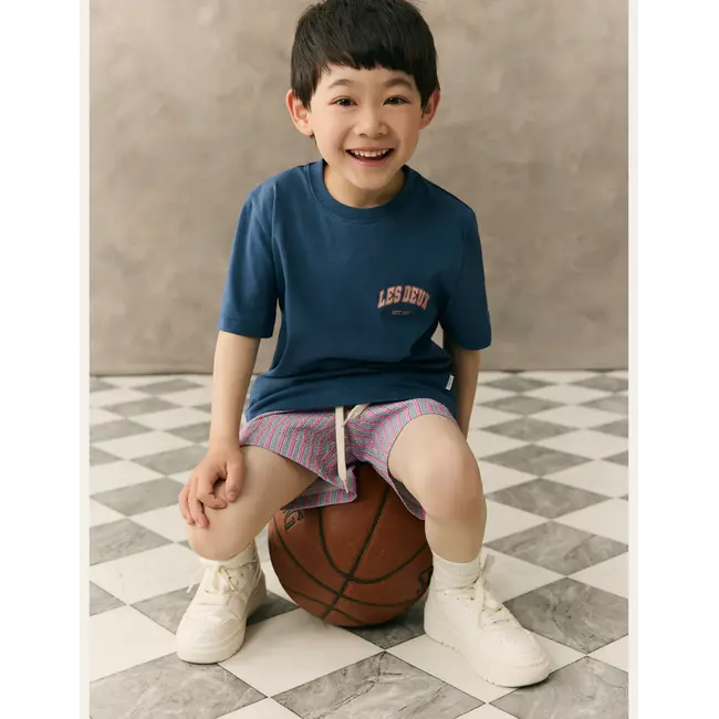 Hoop T-Shirt KIDS 430 DARK DENIM BLUE