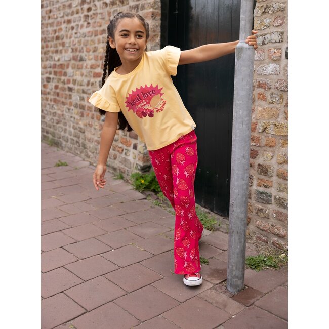 Little T-shirt SS ruffles 534 BANANA SHAKE