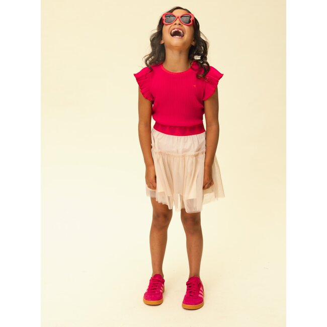 Little Rib T-Shirt SS 770 poppy red