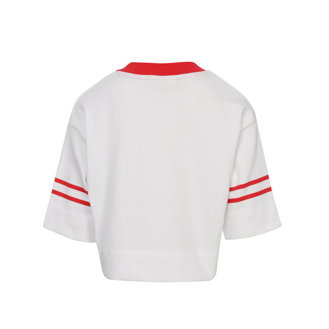 10sixteen interlock  V neck T-shirt 5 ivory