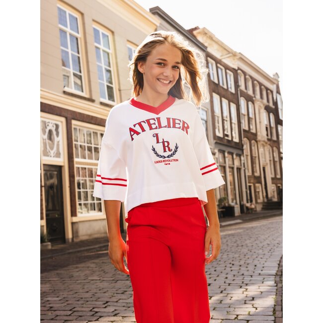 10sixteen interlock  V neck T-shirt 5 ivory