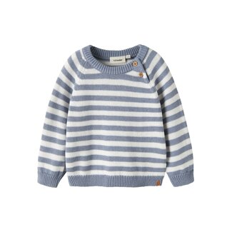 Lil'Atelier NBMDASON LS Knit Coconut Milk /Tradewinds