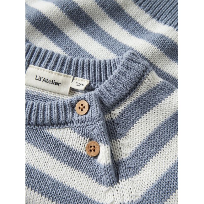 NBMDASON LS Knit Coconut Milk /Tradewinds