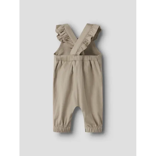 NBFDOREEN Loose Twi Overall Oxford Tan