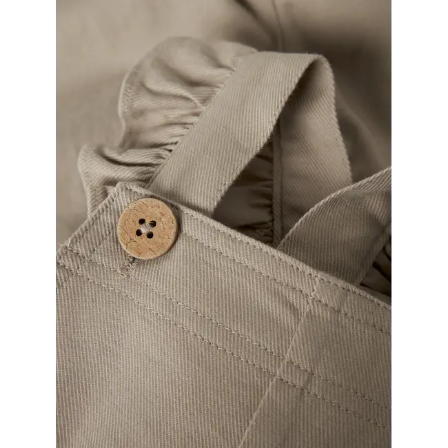 NBFDOREEN Loose Twi Overall Oxford Tan