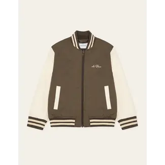 Les Deux Les Deux Tech Varsity Jacket KIDS 962 TURKISH COFFEE BROWN