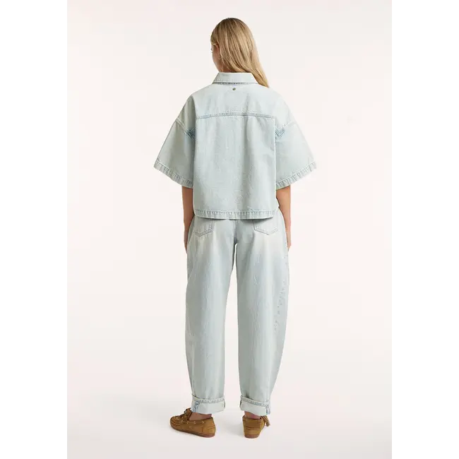 GIRLS DENVER BLOUSE 3282 Carribean Blue Wash