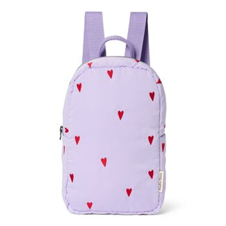 Studio Noos Puffy Mini Rugzak Purple Hearts