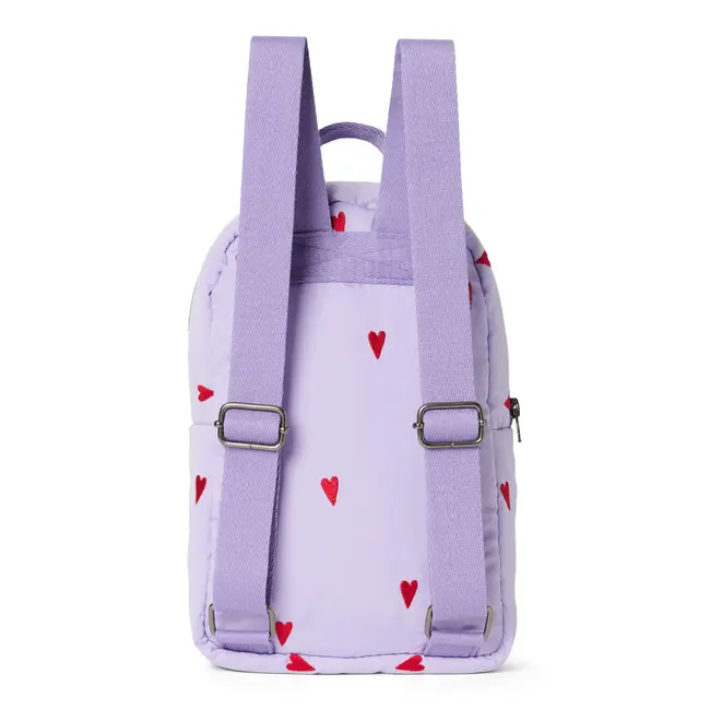 Puffy Mini Rugzak Purple Hearts