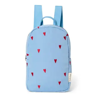 Studio Noos Puffy Mini Rugzak Light Blue Hearts