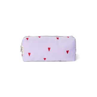 Studio Noos Puffy Pouch Purple Hearts