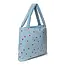 Puffy Mom Bag Light Blue Hearts