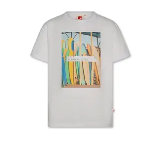 AO76 mat t-shirt surfboards  000100 - white
