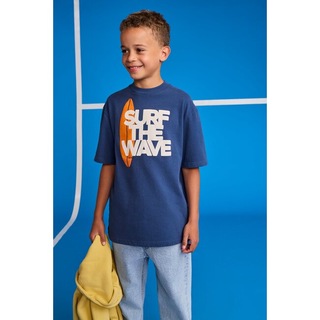 richmond t-shirt surf  000781 - stone blue