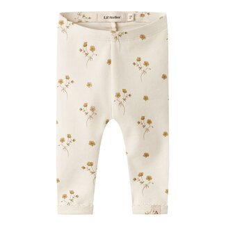Lil'Atelier NBFLAYO Sin Slim Legging Coconut Milk/ Flower Yellow
