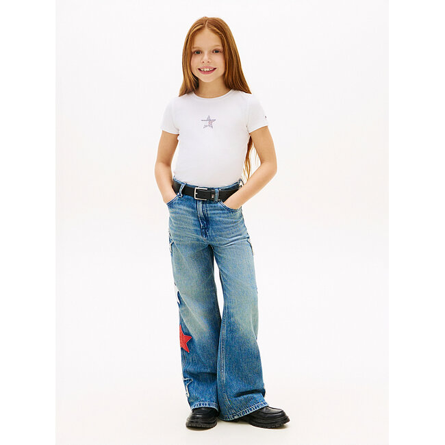 STAR FLAG TEE SS, YBR YBR White