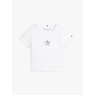 Tommy Hilfiger STAR FLAG TEE SS, YBR YBR White