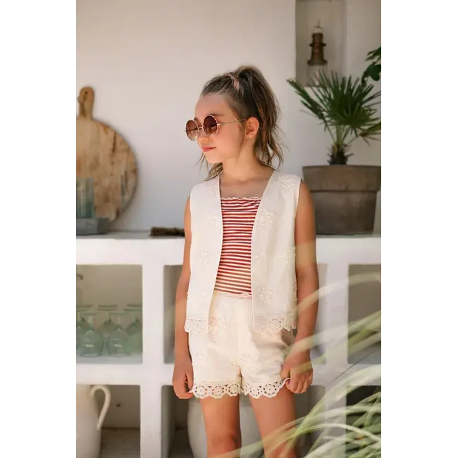 Fanny Flo girls 3D leaf embroidery short 050 Kit