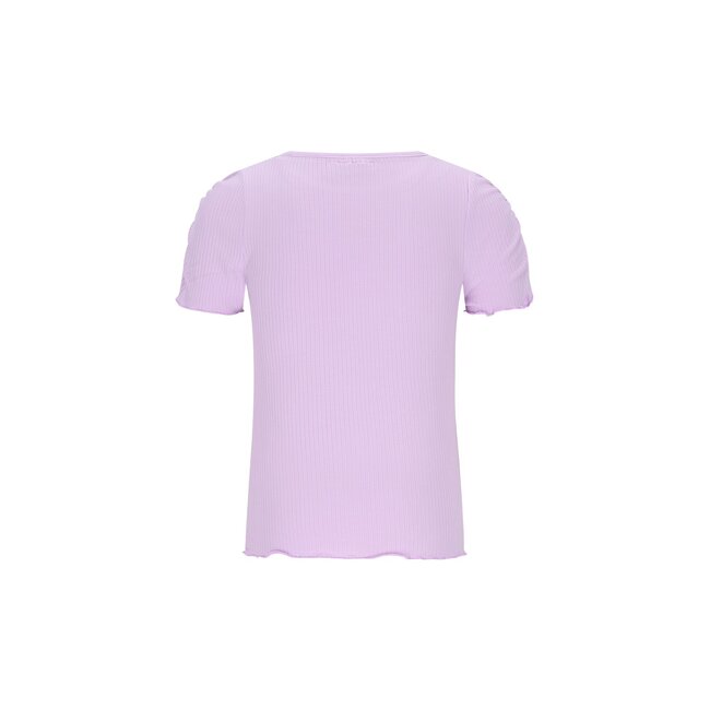 Elise Flo girls rib ss shirt 600 Lilac
